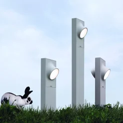 Artemide Outdoor Ciclope LED Pollerleuchte, einseitiger Lichtaustritt