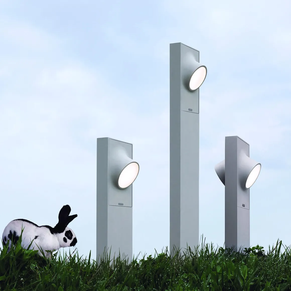 Artemide Outdoor Ciclope LED Pollerleuchte, einseitiger Lichtaustritt