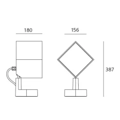 Artemide Outdoor Epulo 18 LED Außenwand- / Bodenleuchte, 40° Abstrahlwinkel