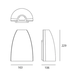 Artemide Outdoor Molla LED Außenwandleuchte