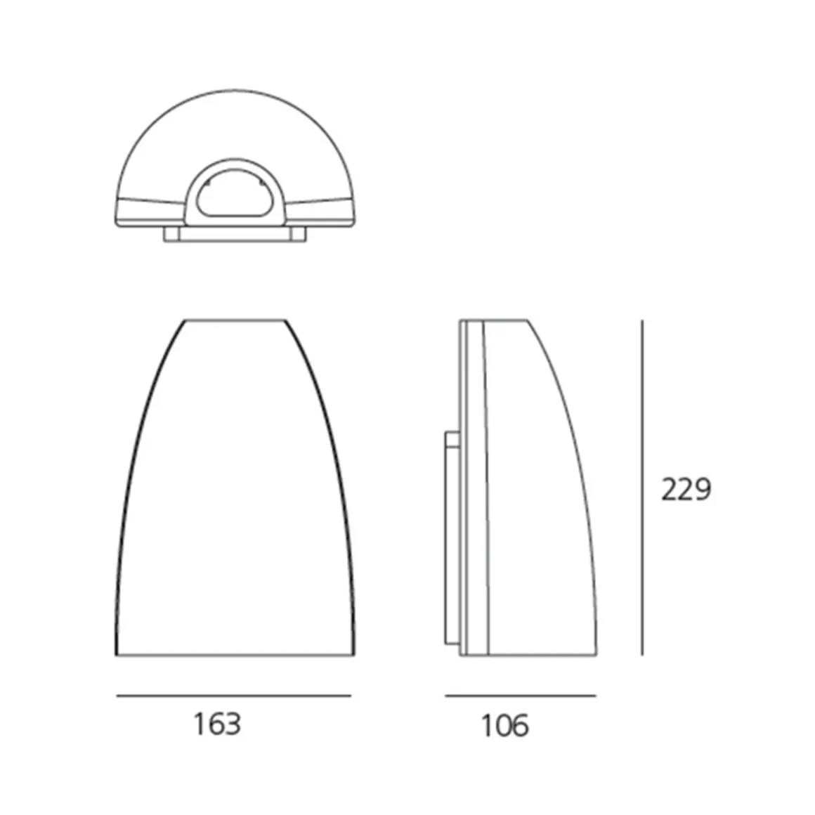 Artemide Outdoor Molla LED Außenwandleuchte