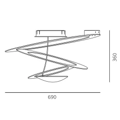 Artemide Pirce Mini Soffitto
