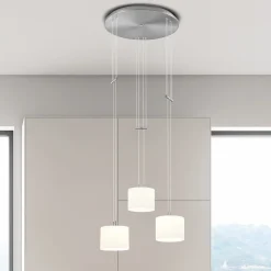 Bankamp Leuchten Grazia LED Pendelleuchte, 3-flg., mit Rondell