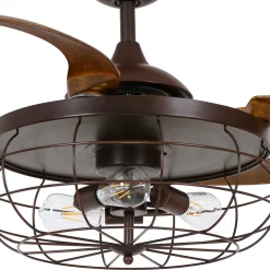 Beacon Lighting Industri Deckenventilator mit Licht