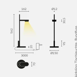 Belux Kido desk LED Tischleuchte