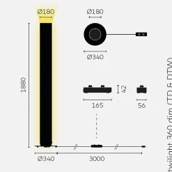 Belux Twilight 360 LED Stehleuchte
