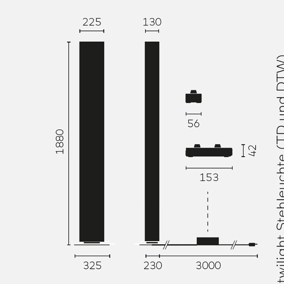 Belux Twilight-12 LED Stehleuchte, Dim-to-Warm