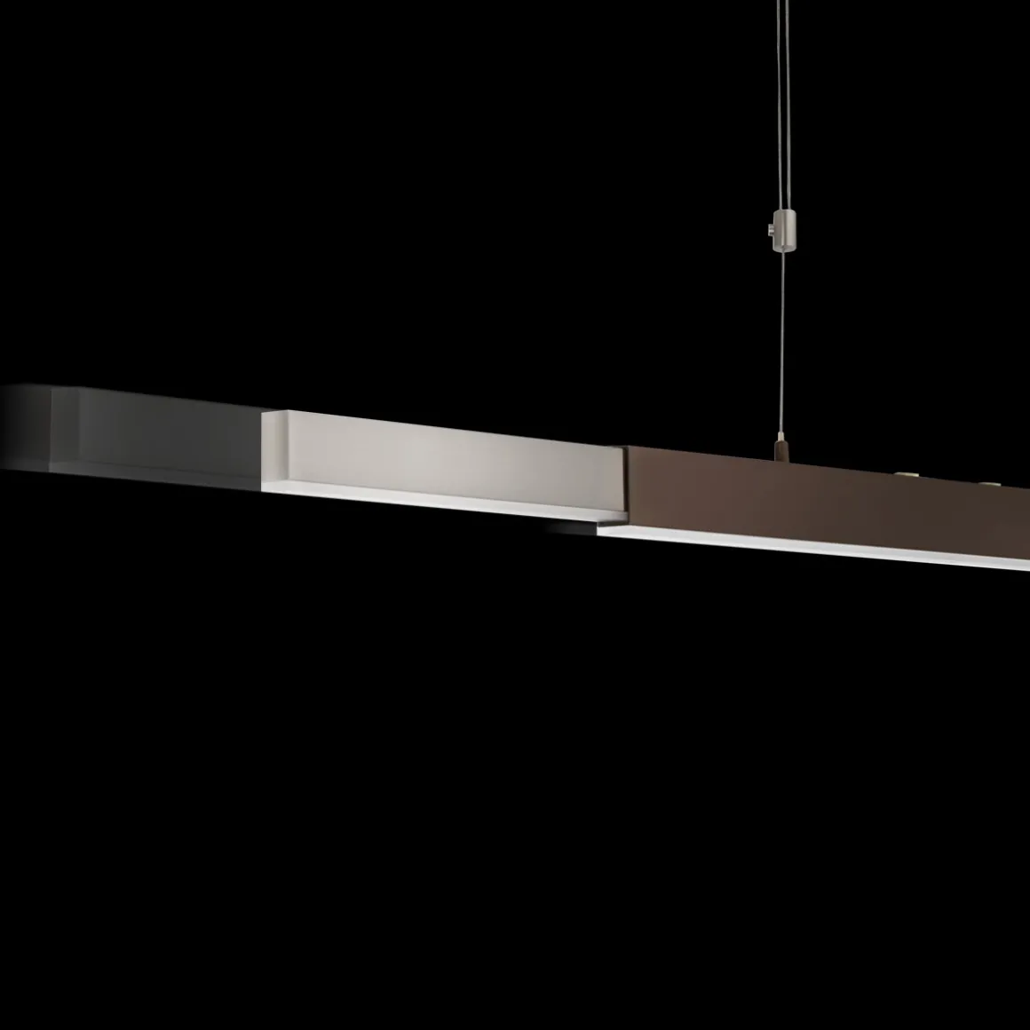 B+M Leuchten Move LED Pendelleuchte, Nickel matt