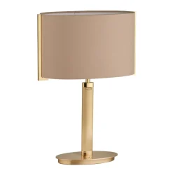 B+M Leuchten Stripe Tischleuchte, Messing matt / poliert