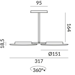 Bruck All-In Up Duo LED Strahler
