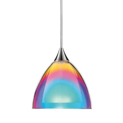 Bruck Duolare Silva Down Ø: 11 cm Pendelleuchte Fassung: Chrom