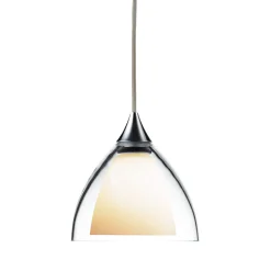 Bruck Duolare Silva Down Ø: 11 cm Pendelleuchte Fassung: Chrom