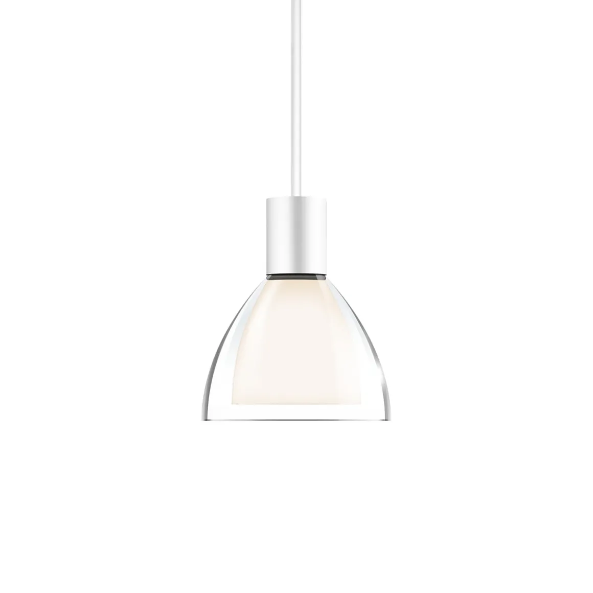 Bruck Duolare Silva Neo Ø: 11 cm Fassung: weiß LED Pendelleuchte