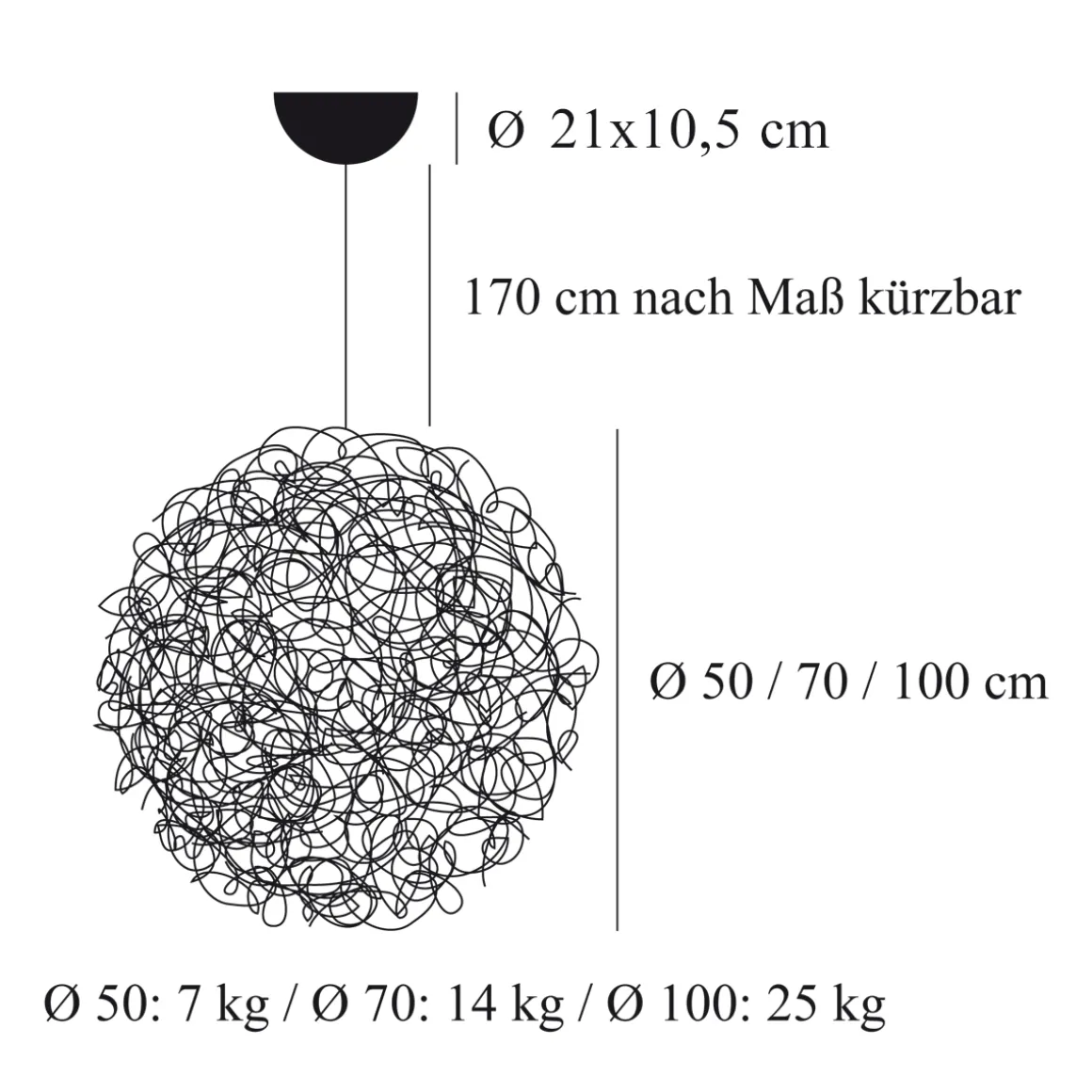 Catellani & Smith Fil de Fer Pendelleuchte