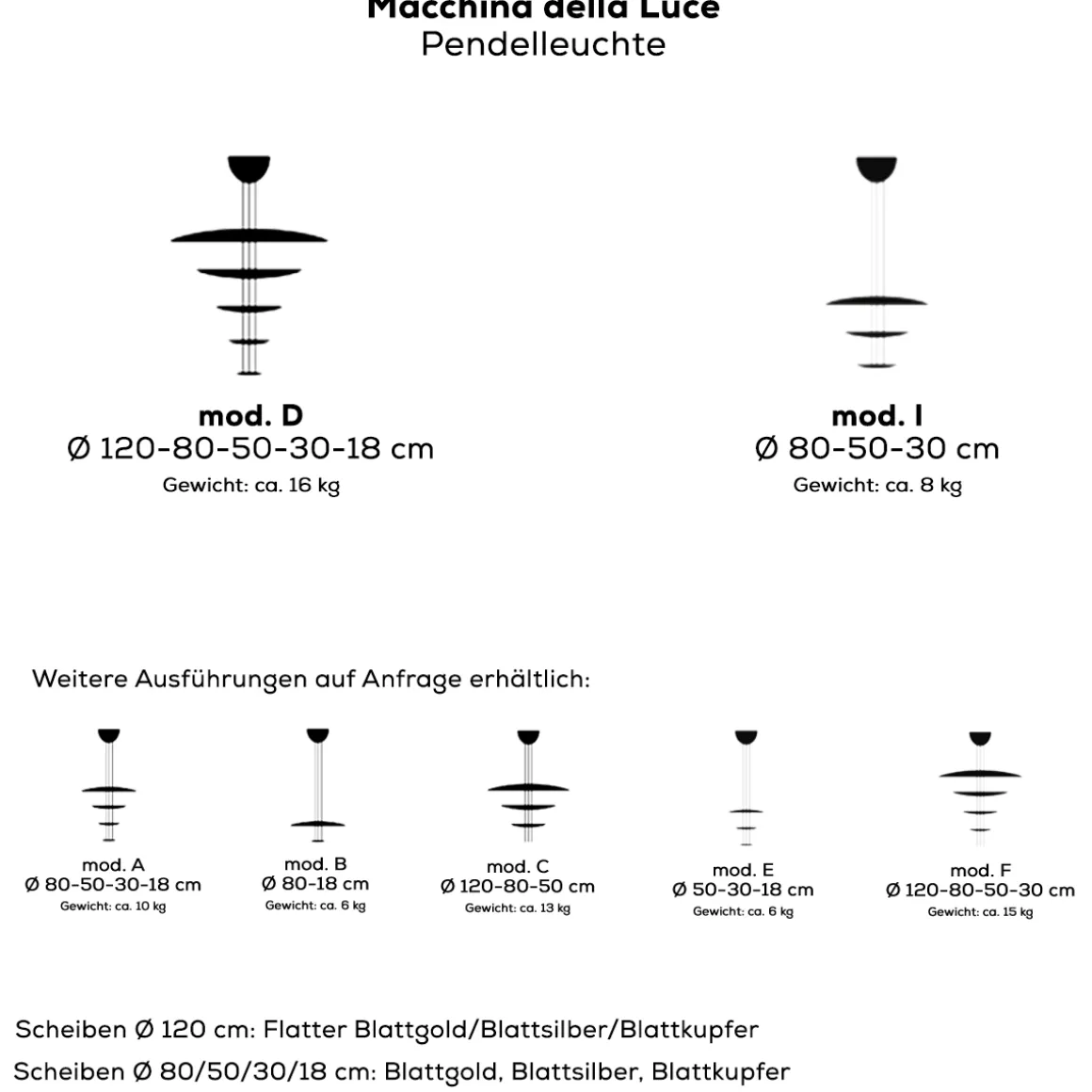 Catellani & Smith Macchina della Luce mod. D Pendelleuchte