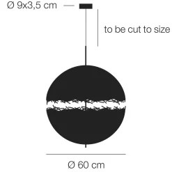 Catellani & Smith PostKrisi 66 Pendelleuchte, Ø: 60 cm