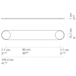 Cini & Nils Passepartout25 / Sferico Rosone 90 Mehrfachbaldachin