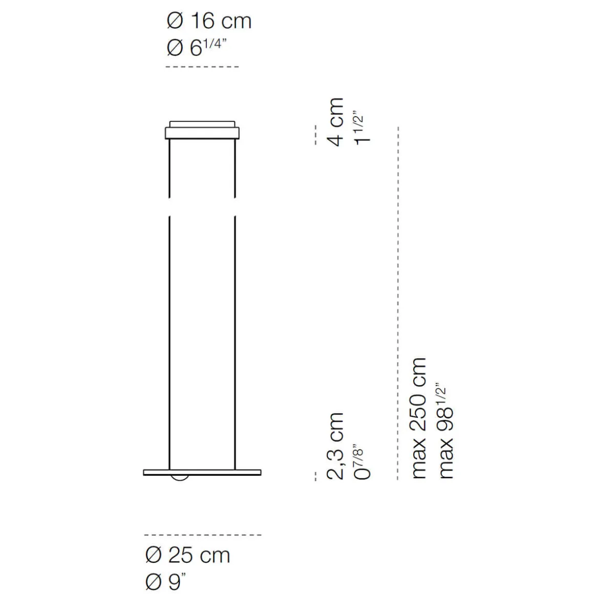 Cini & Nils Passepartout25 sopratavolo LED Pendelleuchte