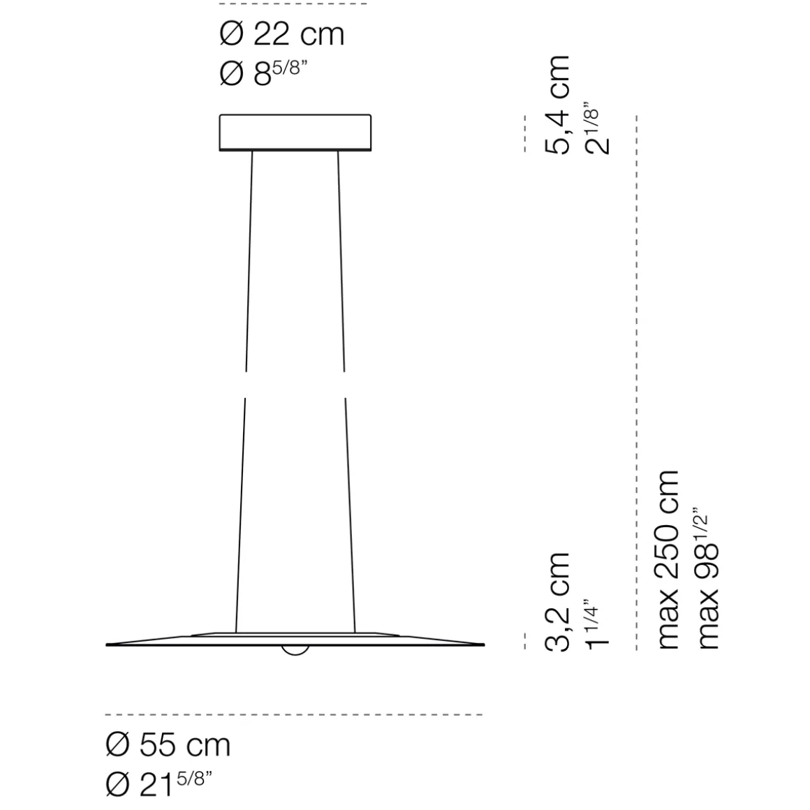 Cini & Nils Passepartout55 sopratavolo LED Pendelleuchte
