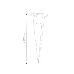 CMD Leuchten 9028 Außenstrahler mit Erdspieß