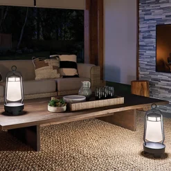 Elstead Lighting Lyndon LED Akkuleuchte & Bluetooth Lautsprecher