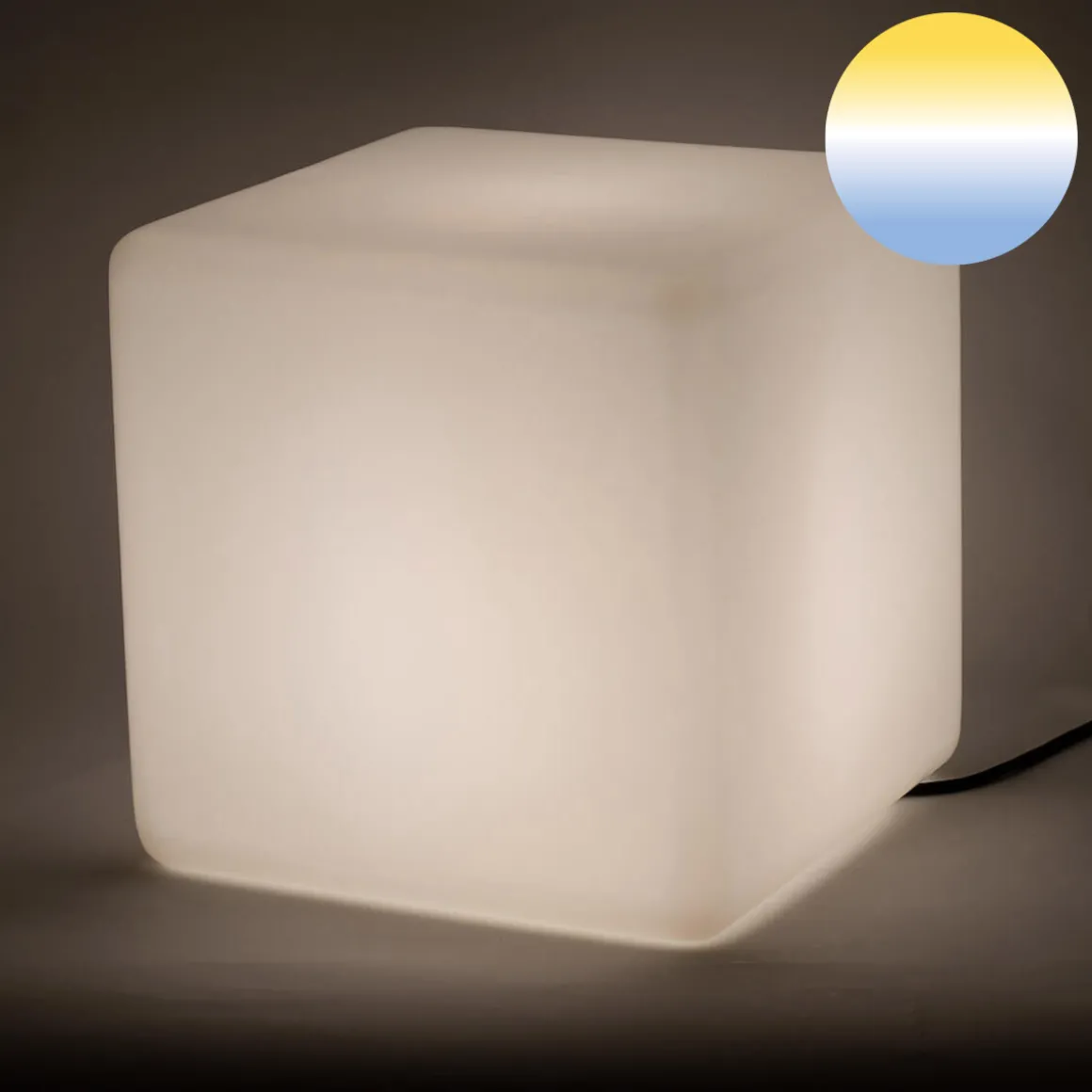 Epstein-Design Würfel CCT-LED Außenleuchte mit ZigBee