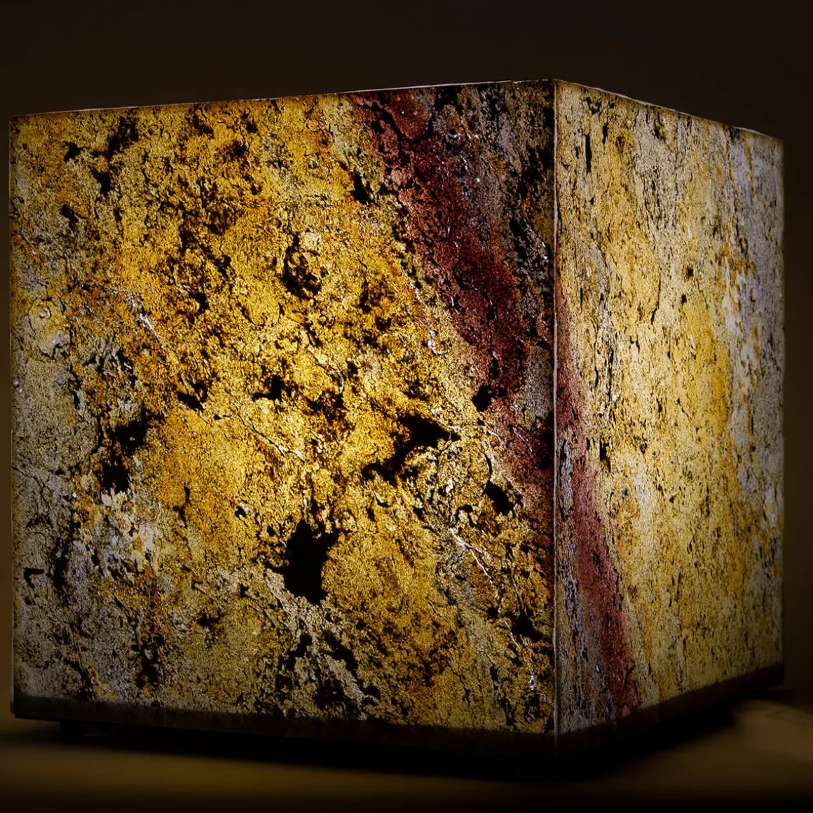 Epstein-Design Würfel Eifel im Herbst LED Außenleuchte