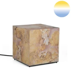 Epstein-Design Würfel Eifel im Herbst CCT-LED Außenleuchte mit ZigBee