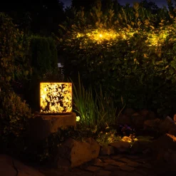 Epstein-Design Würfel Eifel im Herbst CCT-LED Außenleuchte mit ZigBee