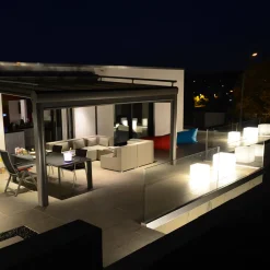 Epstein-Design Würfel LED Außenleuchte