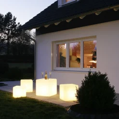 Epstein-Design Würfel LED Außenleuchte