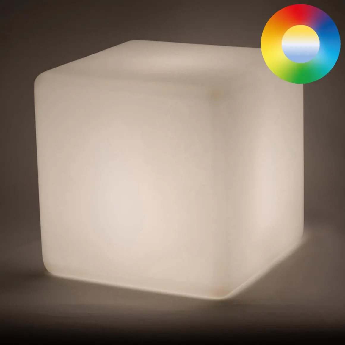 Epstein-Design Würfel RGB-LED Akkuleuchte