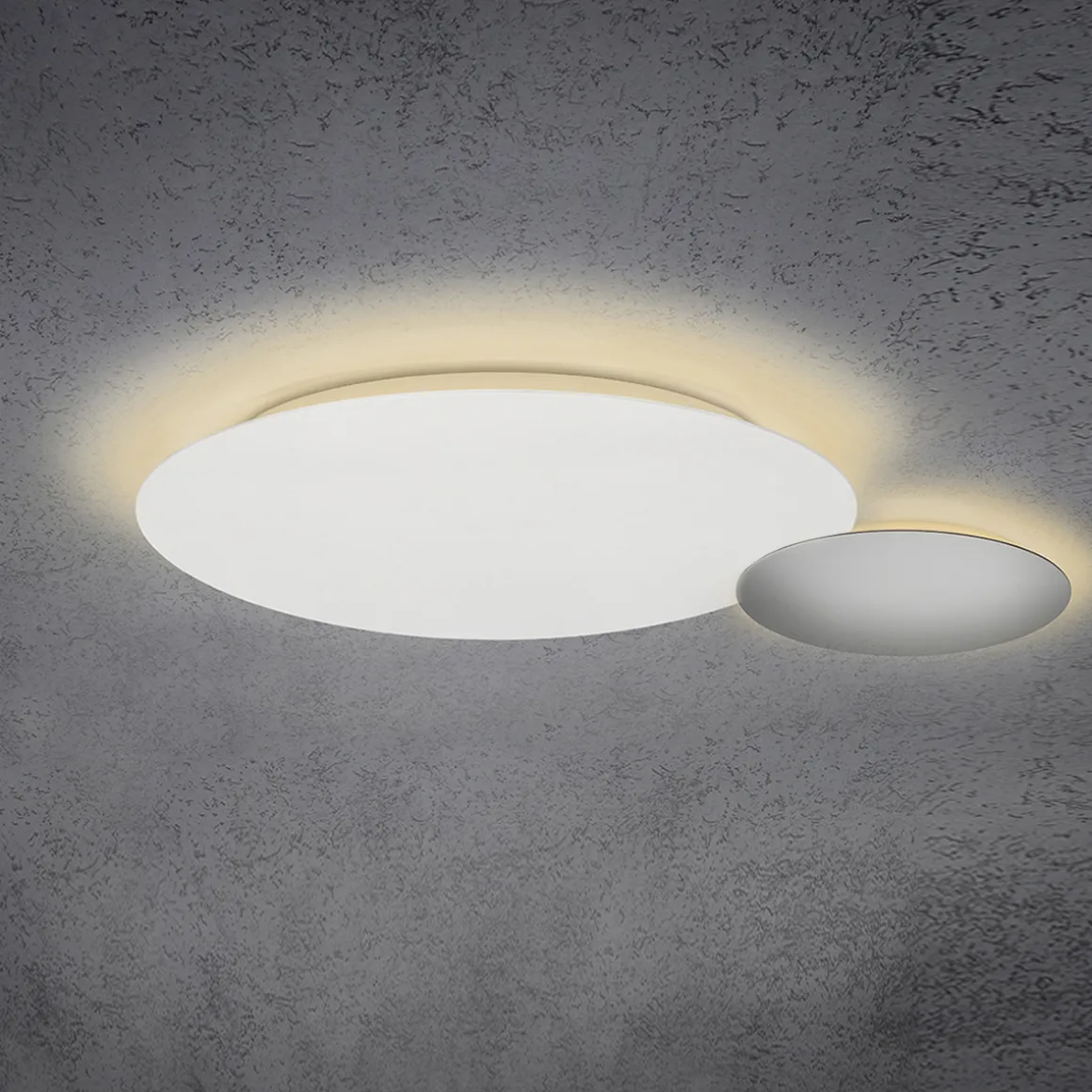 Escale Blade LED Wand- / Deckenleuchte, 2-flg., Ø 44 cm, weiß matt