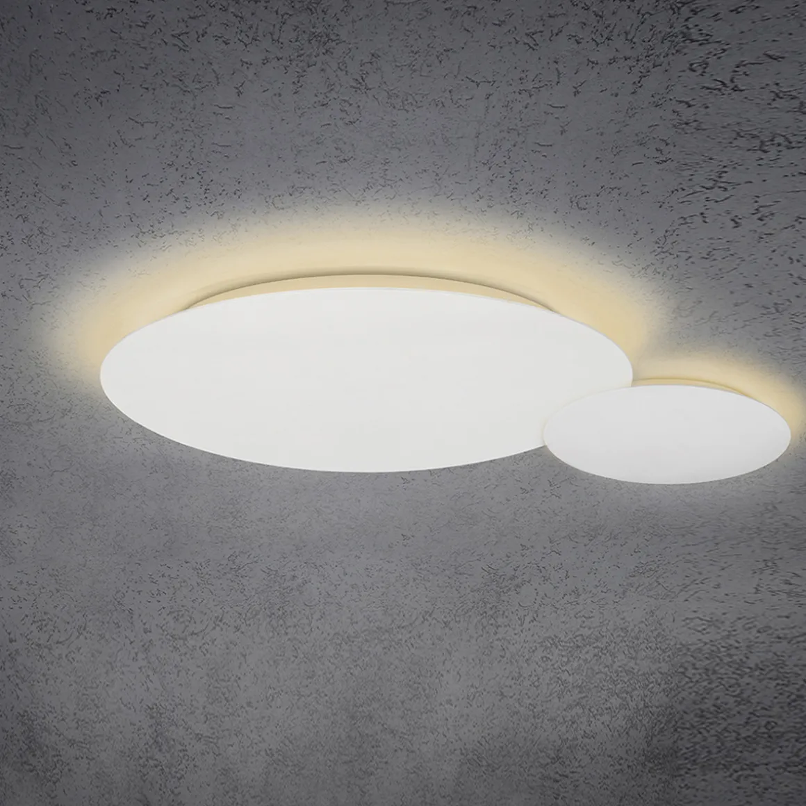 Escale Blade LED Wand- / Deckenleuchte, 2-flg., Ø 44 cm, weiß matt