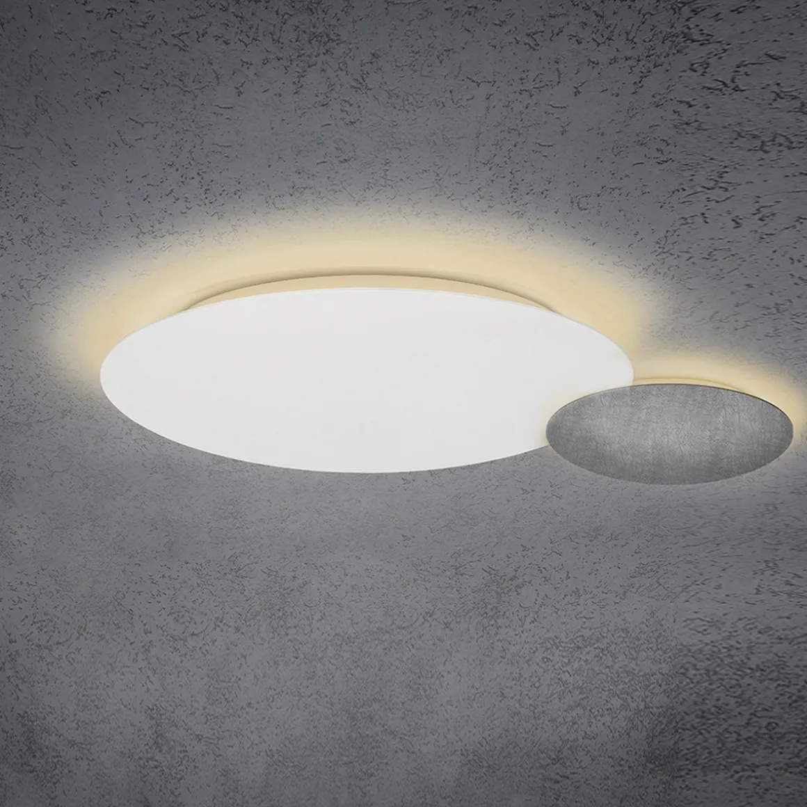 Escale Blade LED Wand- / Deckenleuchte, 2-flg., Ø 44 cm, weiß matt