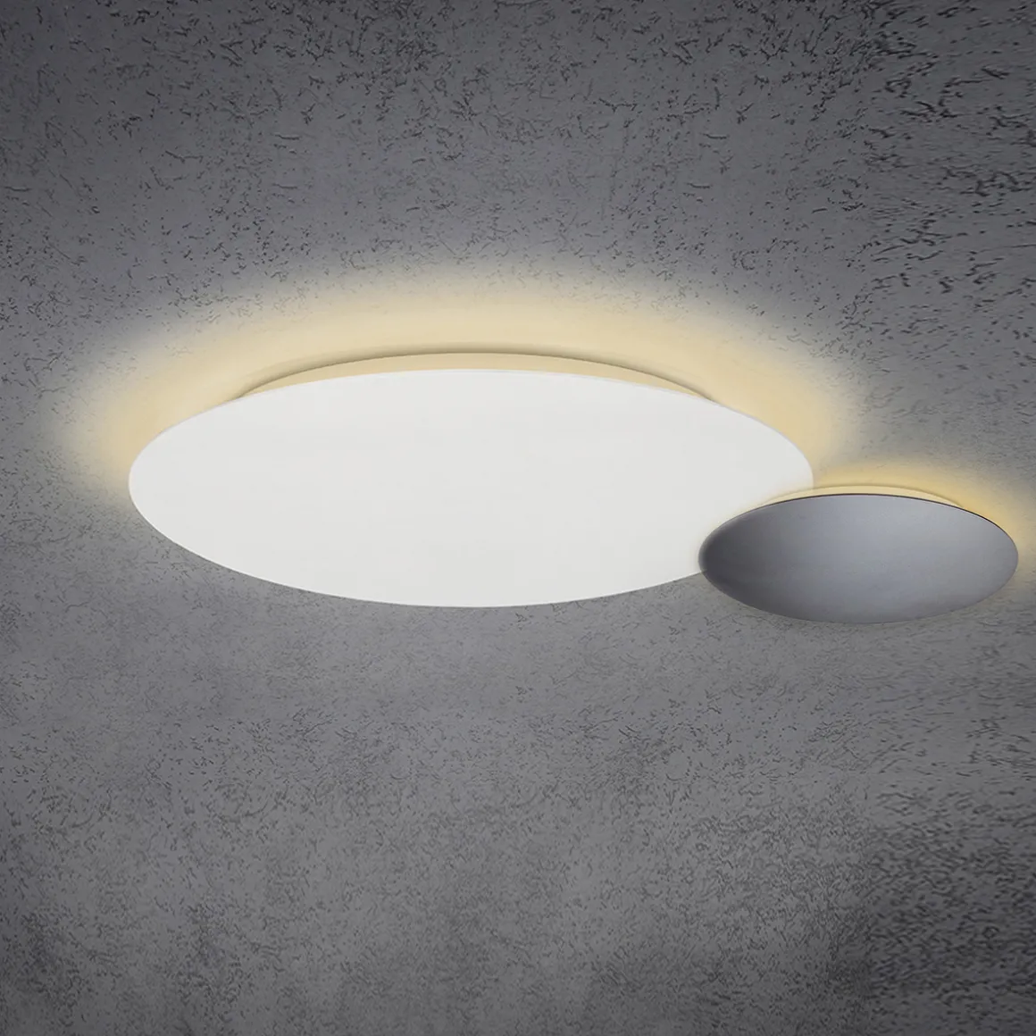 Escale Blade LED Wand- / Deckenleuchte, 2-flg., Ø 44 cm, weiß matt