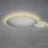 Escale Blade LED Wand- / Deckenleuchte, 2-flg., Ø 44 cm, Silber matt eloxiert