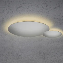 Escale Blade LED Wand- / Deckenleuchte, 2-flg., Ø 44 cm, Silber matt eloxiert