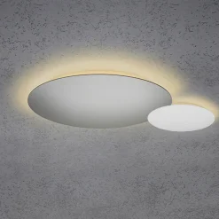 Escale Blade LED Wand- / Deckenleuchte, 2-flg., Ø 44 cm, Silber matt eloxiert