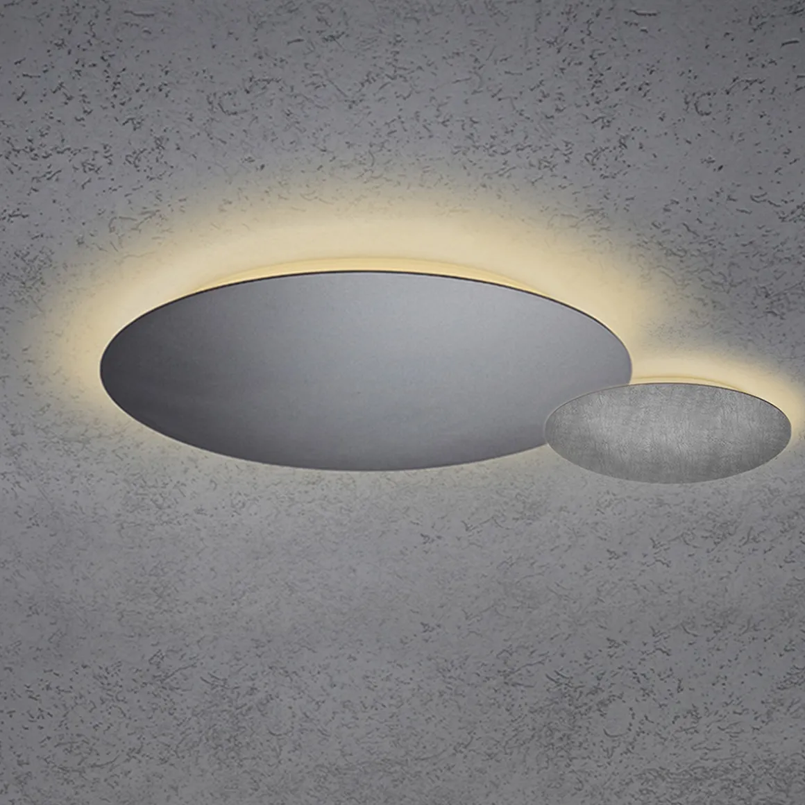 Escale Blade LED Wand- / Deckenleuchte, 2-flg., Ø 44 cm, anthrazit