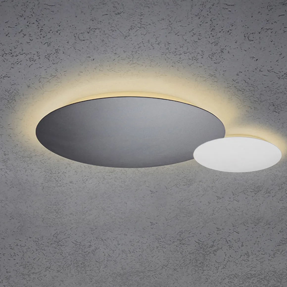 Escale Blade LED Wand- / Deckenleuchte, 2-flg., Ø 44 cm, anthrazit