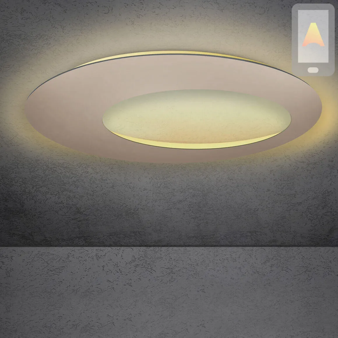 Escale Blade Open LED Wand- / Deckenleuchte, Ø: 95 cm, mit Casambi-Modul