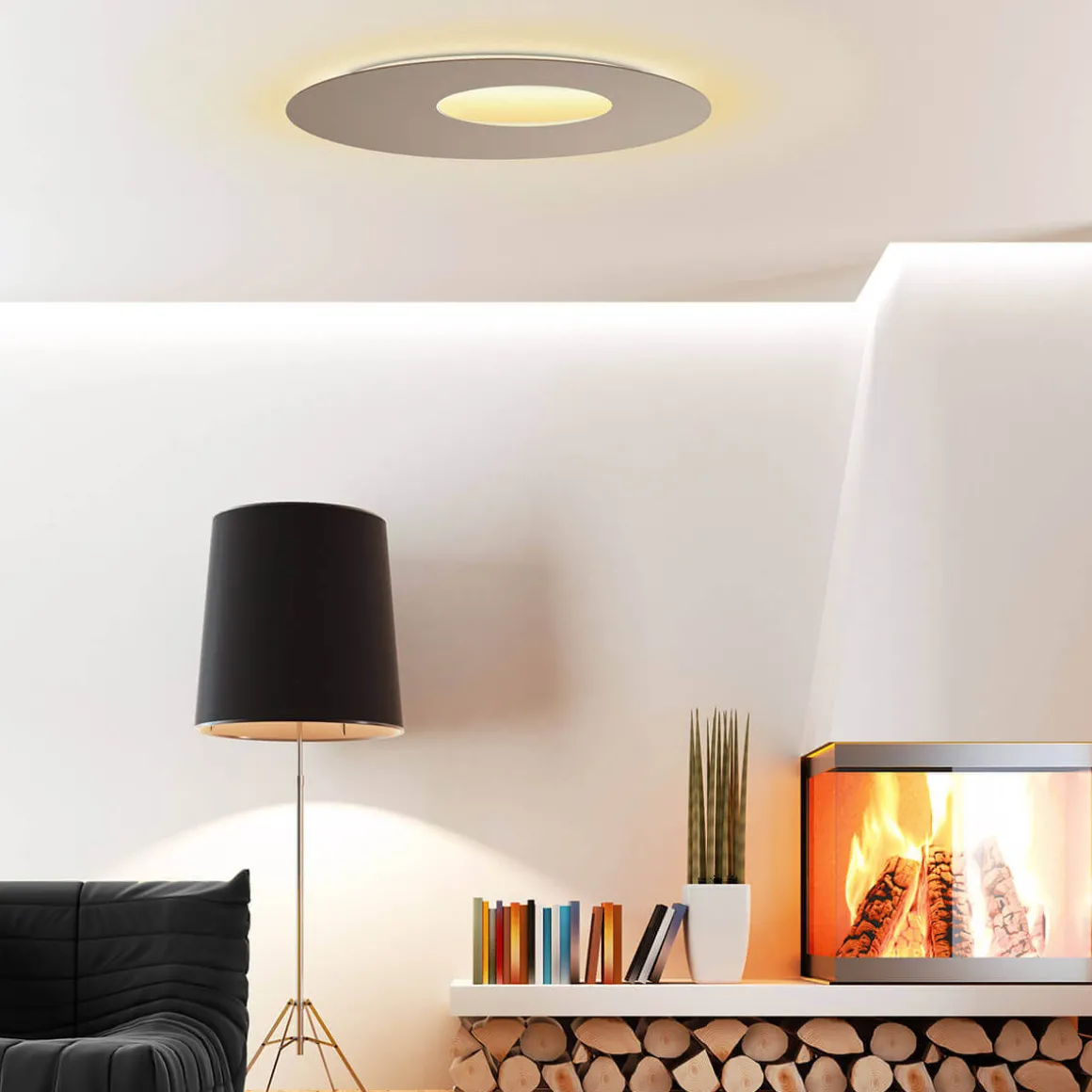 Escale Blade Open LED Wand- / Deckenleuchte, Ø: 59 cm