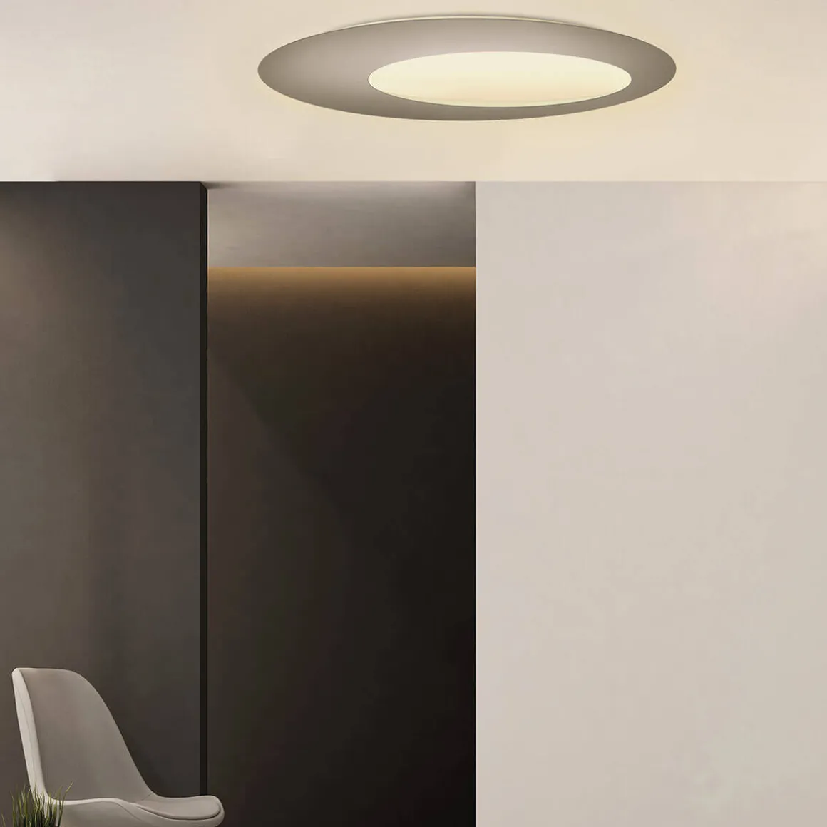 Escale Blade Open LED Wand- / Deckenleuchte, Ø: 95 cm