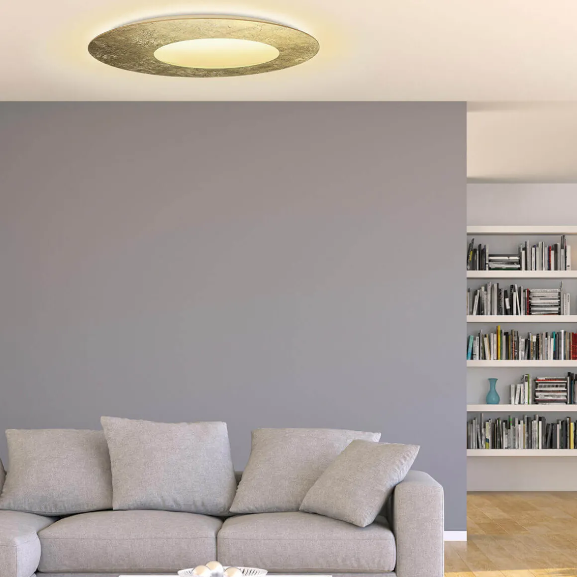 Escale Blade Open LED Wand- / Deckenleuchte, Ø: 79 cm