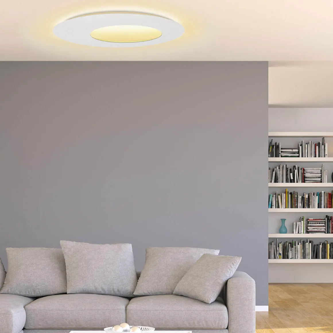 Escale Blade Open LED Wand- / Deckenleuchte, Ø: 79 cm