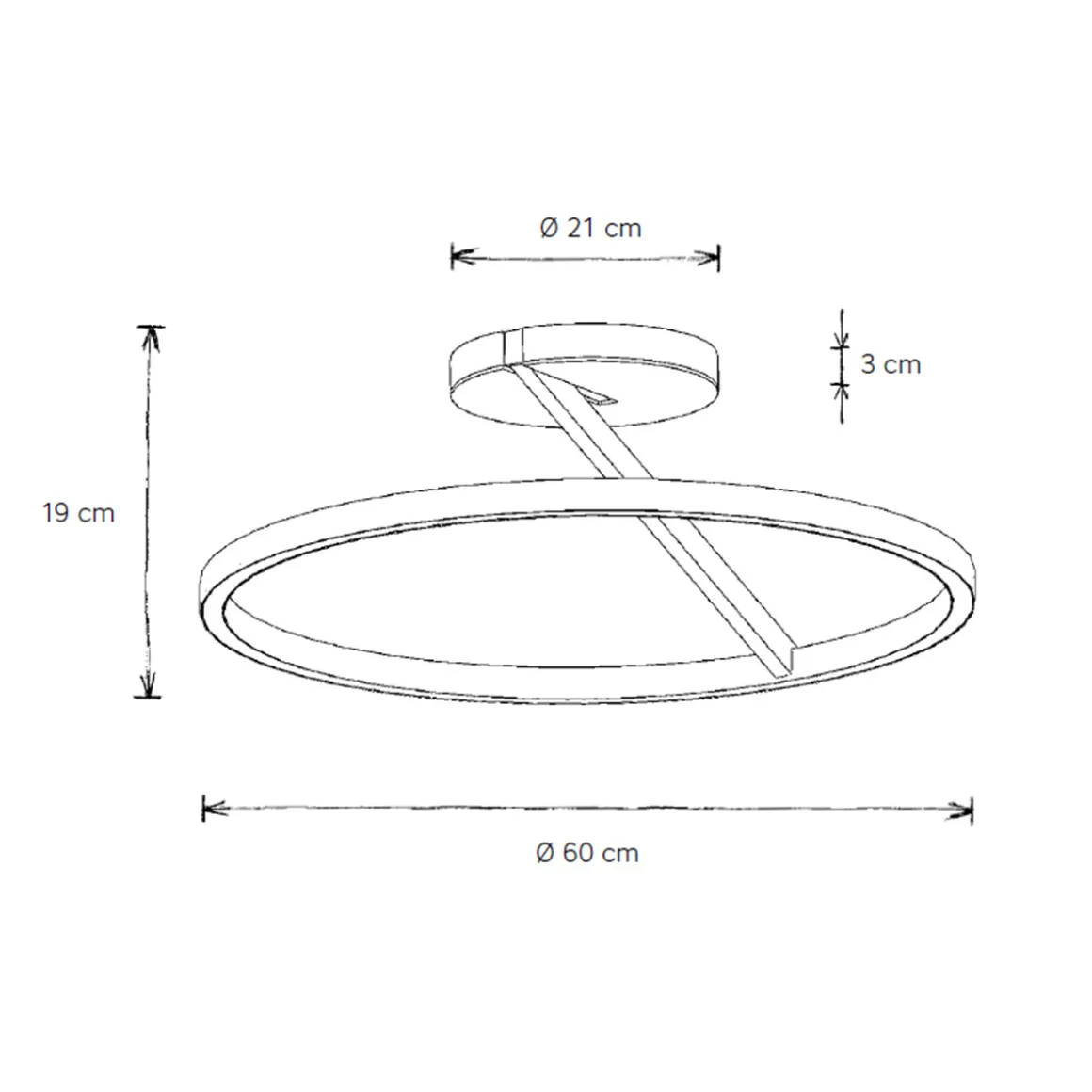 Escale Vision LED Deckenleuchte, mit Casambi-Modul