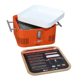 Everdure by Heston Blumenthal Cube Holzkohlegrill, tragbar, inkl. Transporttasche