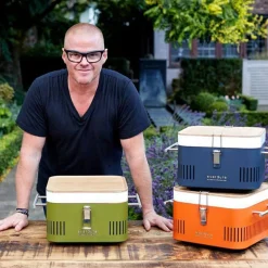 Everdure by Heston Blumenthal Cube Holzkohlegrill, tragbar, Sorglos-Paket