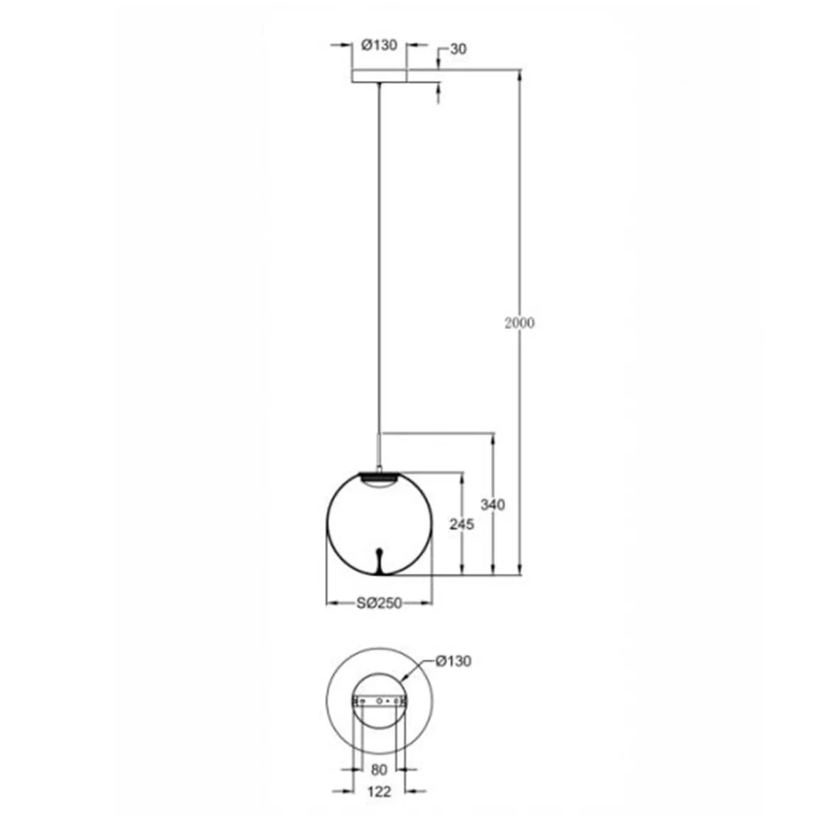 Fabas Luce Ariel LED Pendelleuchte